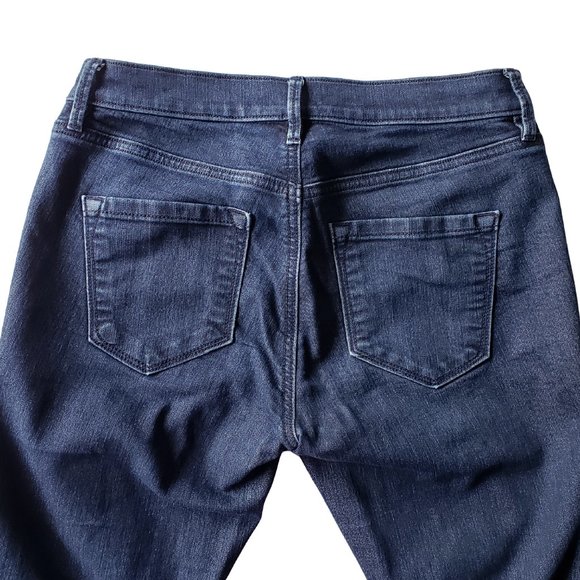 ANN TAYLOR LOFT Dark Wash Modern Straight Jeans 27/4 - Picture 2 of 5
